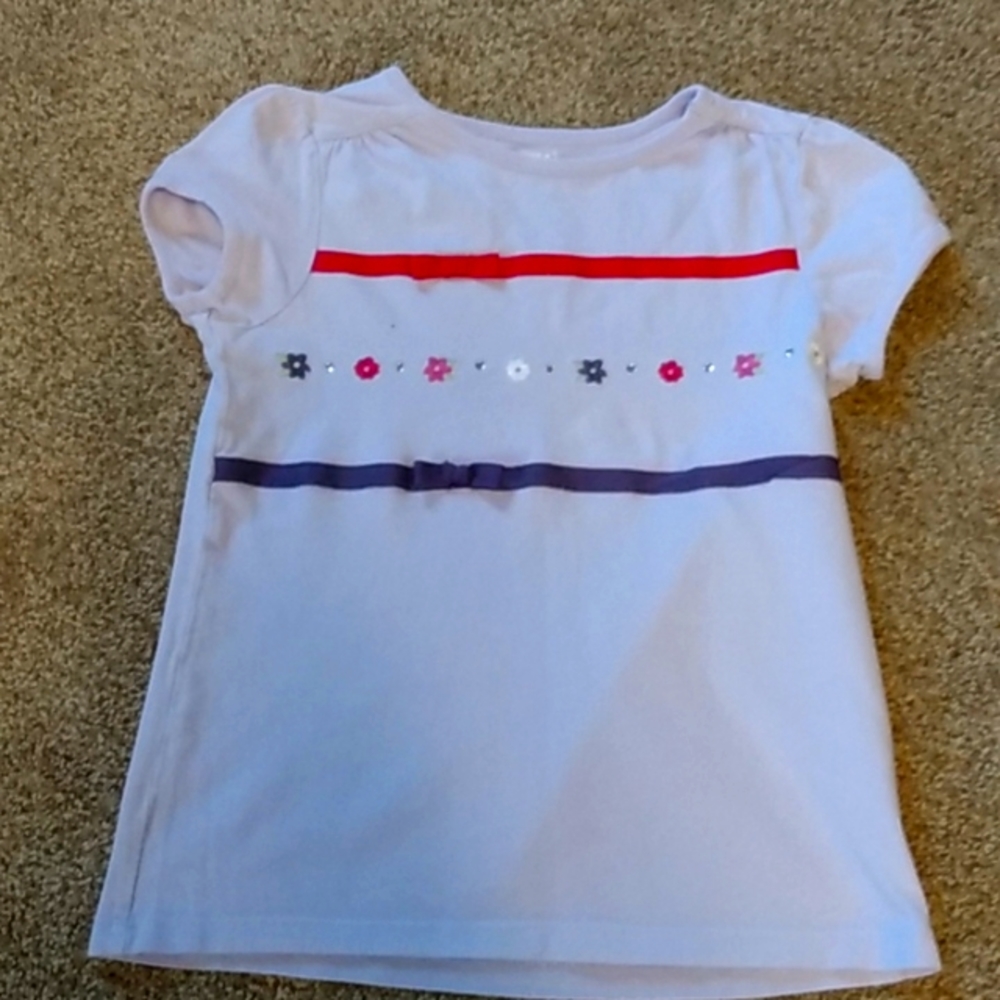 Crazy 8 ruffle t-shirt, girls size 7-8